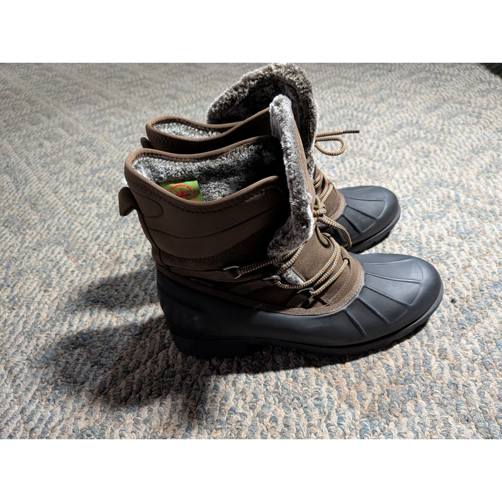 Baretraps Jadyn Women 10M Brown Black Waterproof Thermal Winter Duck Boots -5F